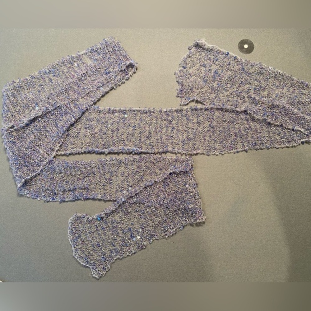 Blue Beaded table runner‎ or other decoration or scarf! - Picture 6 of 9